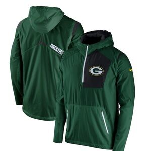 Green Bay Packers Nike Vapor Speed Fly Rush Half-Zip
Jacket Mens Large NFL